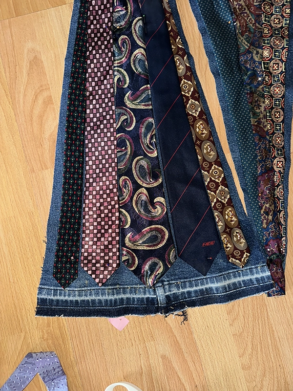 reworked Denim Neck Tie Jeans reworked Denim Neck Tie Jeans